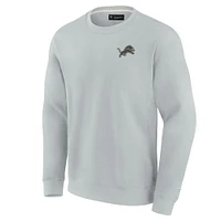 Unisex Fanatics Gray Detroit Lions Elements Super Soft Pullover Sweatshirt