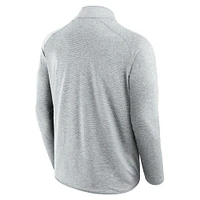 Unisex Fanatics Gray Detroit Lions Front Office Performance Primary Quarter-Zip Jacket
