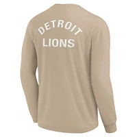 Unisex Fanatics Khaki Detroit Lions Elements Super Soft Long Sleeve T-Shirt