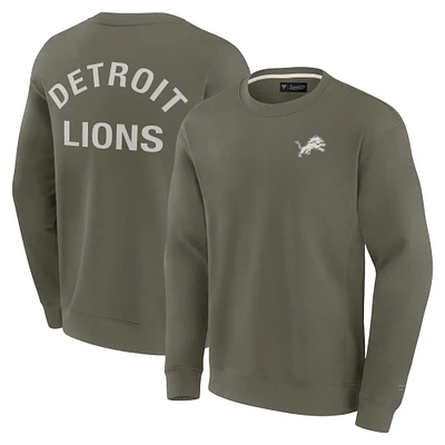 Unisex Fanatics Olive Detroit Lions Elements Super Soft Pullover Sweatshirt