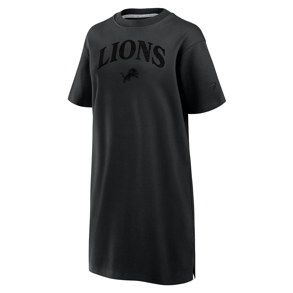 Women's Fanatics Black Detroit Lions Elements Go Tri-Blend Dress