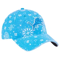 Women's New Era Blue Detroit Lions Paisley 9TWENTY Adjustable Hat