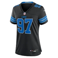 Women's Nike Aidan Hutchinson Black Detroit Lions 2nd Alternate Game Jersey