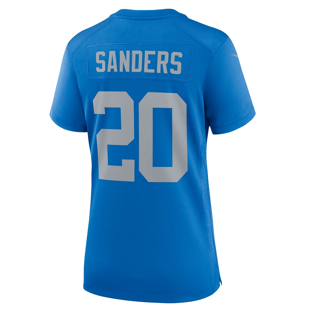 Women's Nike Barry Sanders Blue Detroit Lions Alternate Game Jersey
