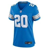 Maillot de match joueur retraité Nike Barry Sanders des Detroit Lions pour femme, bleu