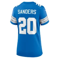 Maillot de match joueur retraité Nike Barry Sanders des Detroit Lions pour femme, bleu