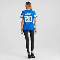 Maillot de match joueur retraité Nike Barry Sanders des Detroit Lions pour femme, bleu