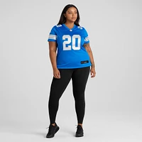 Maillot de match joueur retraité Nike Barry Sanders des Detroit Lions pour femme, bleu