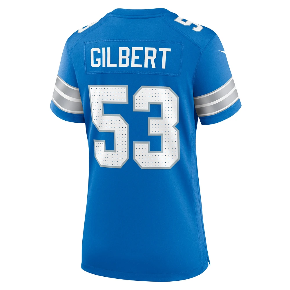 Women's Nike DaRon Gilbert  Blue Detroit Lions Game Jersey