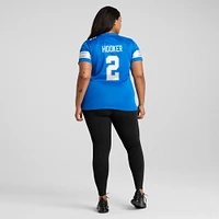 Women's Nike Hendon Hooker  Blue Detroit Lions Team Game Jersey