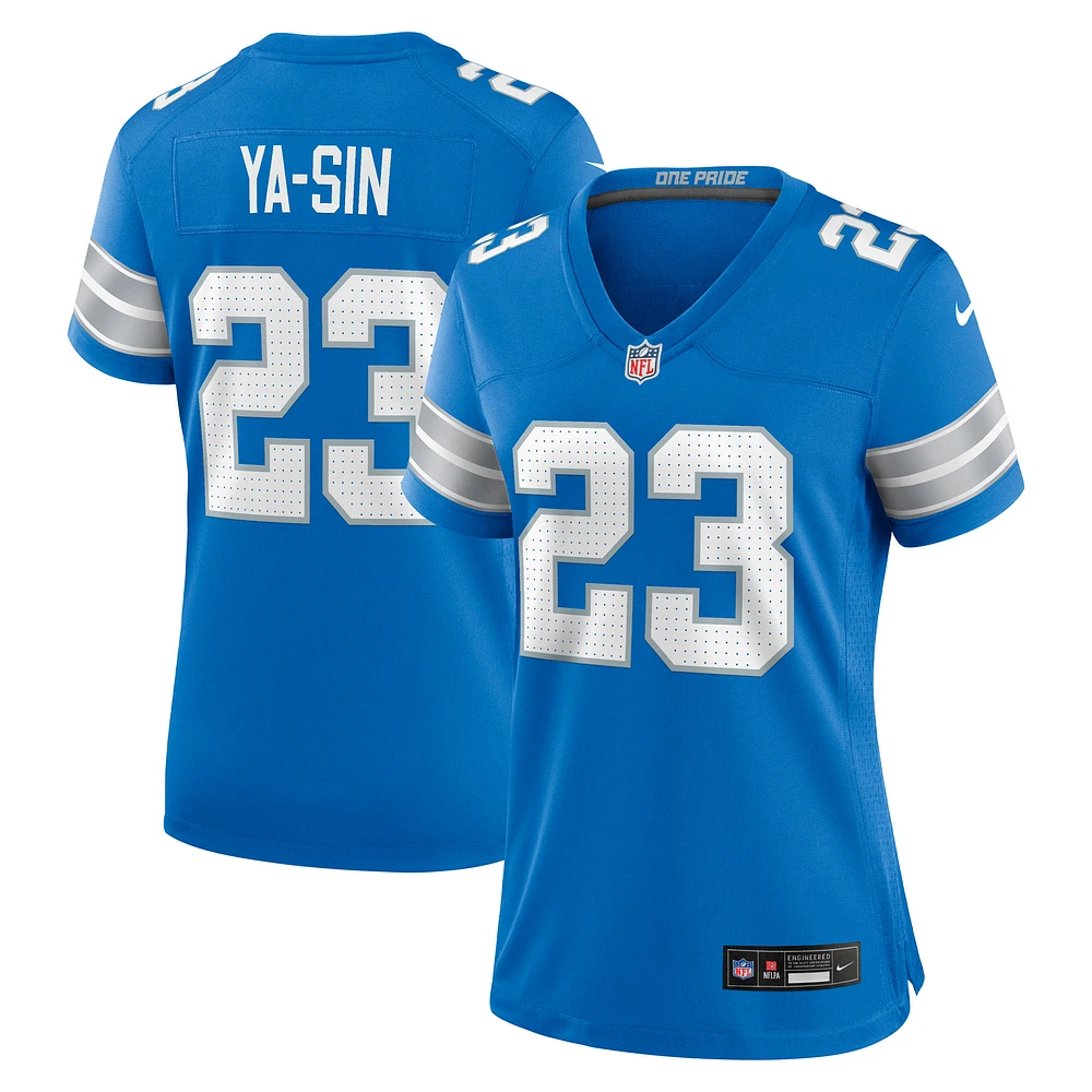Women's Nike Rock Ya-Sin  Blue Detroit Lions Team Game Jersey