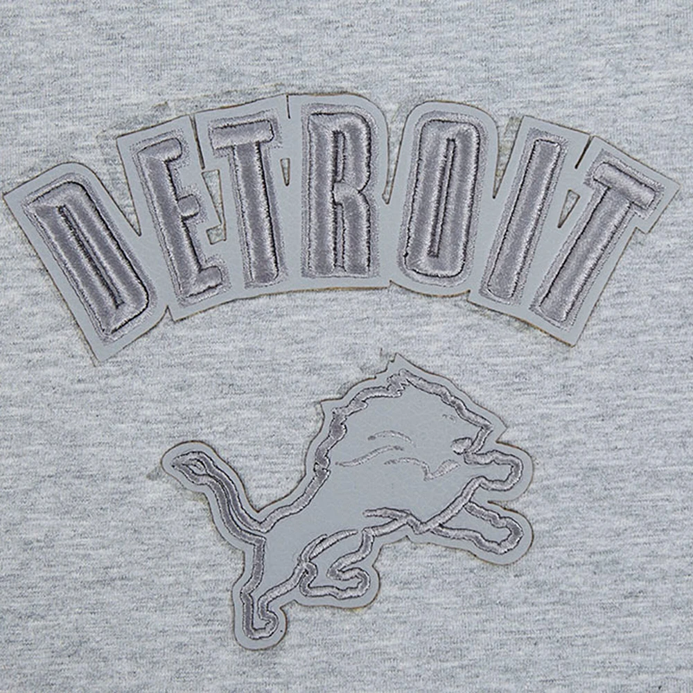 Women's Pro Standard Heather Gray Detroit Lions Triple Tonal Racerback Tank Top