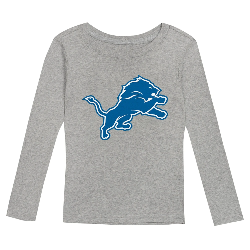 Youth Detroit Lions Long Sleeve T-Shirt and Pants Sleep Set