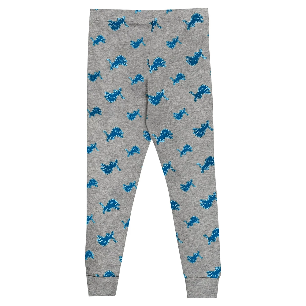 Youth Detroit Lions Long Sleeve T-Shirt and Pants Sleep Set