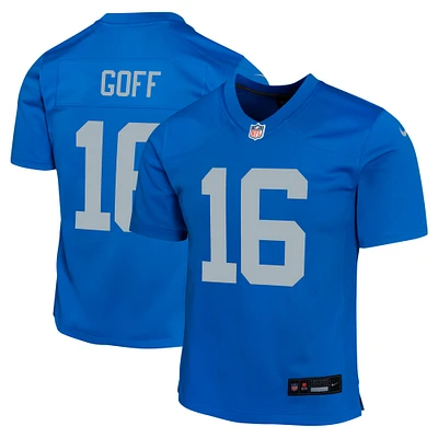 Youth Nike Jared Goff Blue Detroit Lions Alternate Game Jersey