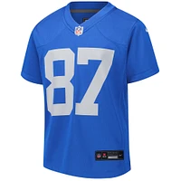 Youth Nike Sam LaPorta Blue Detroit Lions Alternate Game Jersey