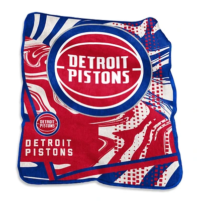 Detroit Pistons Couverture tourbillonnante Raschel 127 x 152,4 cm