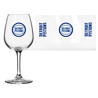 Detroit Pistons Logo 12oz. Stemmed Wine Glass