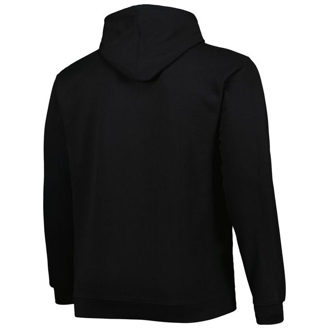 Sweat à capuche noir Detroit Pistons Big & Tall Heart Soul pour homme