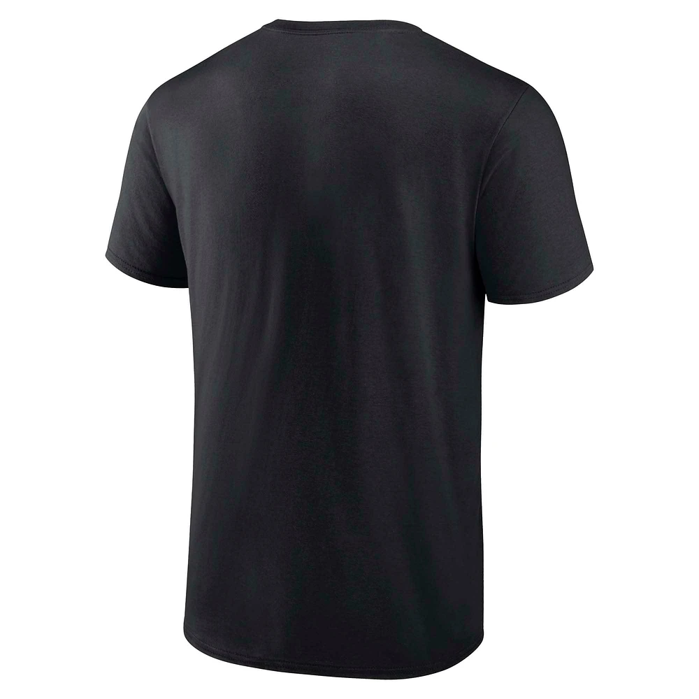 Men's Fanatics Black Detroit Pistons Quick Strides T-Shirt