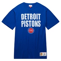 Men's Mitchell & Ness Royal Detroit Pistons Hardwood Classics Legendary Slub T-Shirt