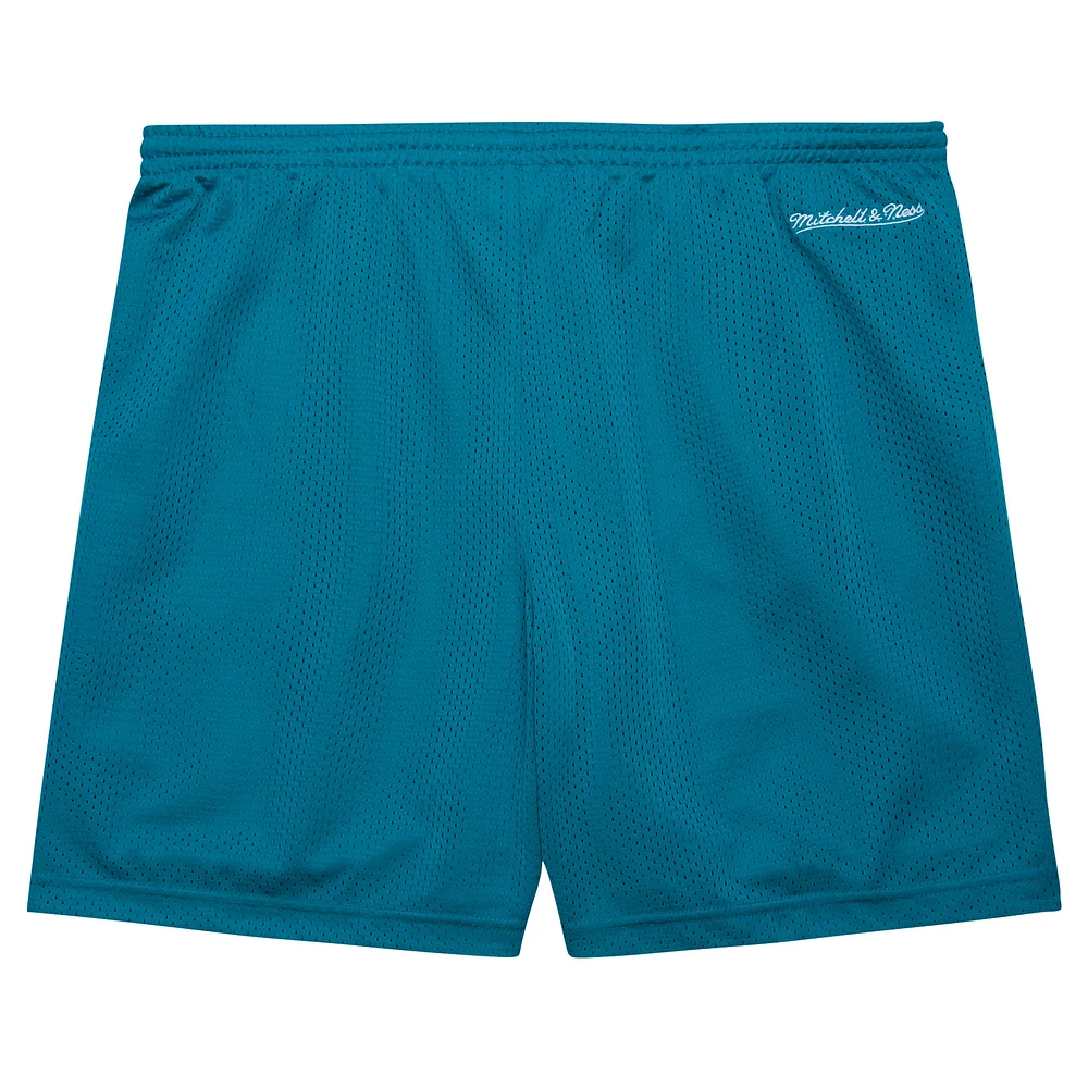 Men's Mitchell & Ness Teal Detroit Pistons Hardwood Classics Gameday Mesh Shorts