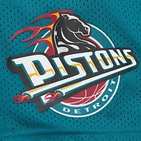 Men's Mitchell & Ness Teal Detroit Pistons Hardwood Classics Gameday Mesh Shorts