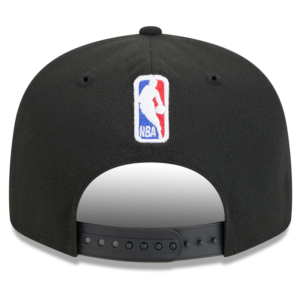 Men's New Era  Black Detroit Pistons 2024/25 City Edition Alternate 9FIFTY Snapback Hat
