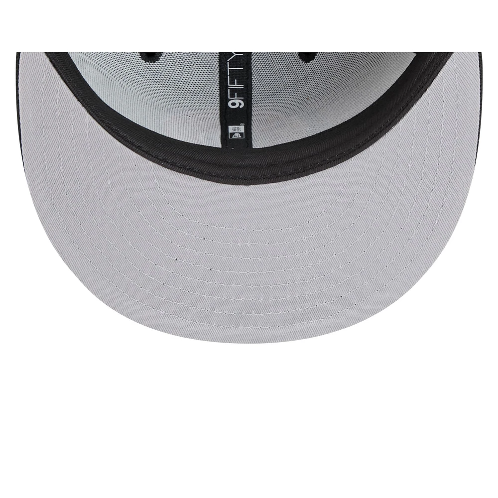 Men's New Era  Black Detroit Pistons 2024/25 City Edition Alternate 9FIFTY Snapback Hat