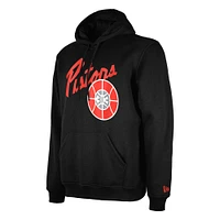 Men's New Era  Black Detroit Pistons 2024/25 City Edition Pullover Hoodie