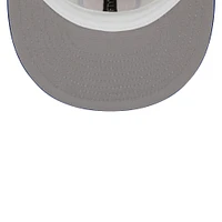 Men's New Era Cream/Blue Detroit Pistons Piping 2-Tone 59FIFTY Fitted Hat
