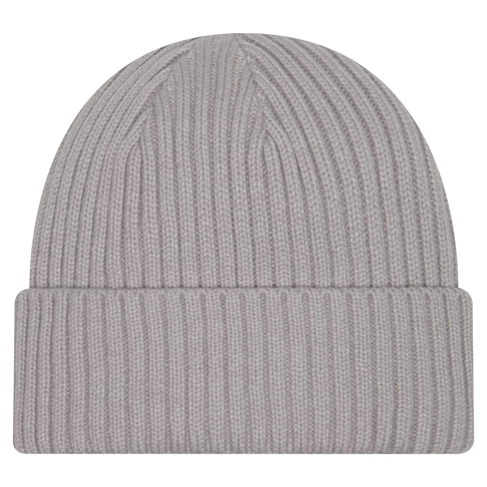 Men's New Era Gray Detroit Pistons Color Pack Cuffed Knit Hat