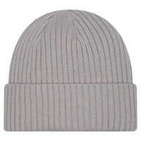 Men's New Era Gray Detroit Pistons Color Pack Cuffed Knit Hat
