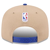 Men's New Era Tan/Blue Detroit Pistons 2024 NBA Draft 9FIFTY Snapback Hat