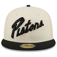 Casquette ajustée 59FIFTY Detroit Pistons 2024/25 City Edition pour homme New Era Tan