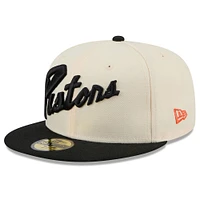 Casquette ajustée 59FIFTY Detroit Pistons 2024/25 City Edition pour homme New Era Tan