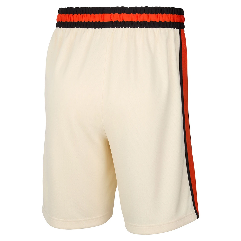 Men's Nike Tan Detroit Pistons 2024/25 City Edition Swingman Shorts