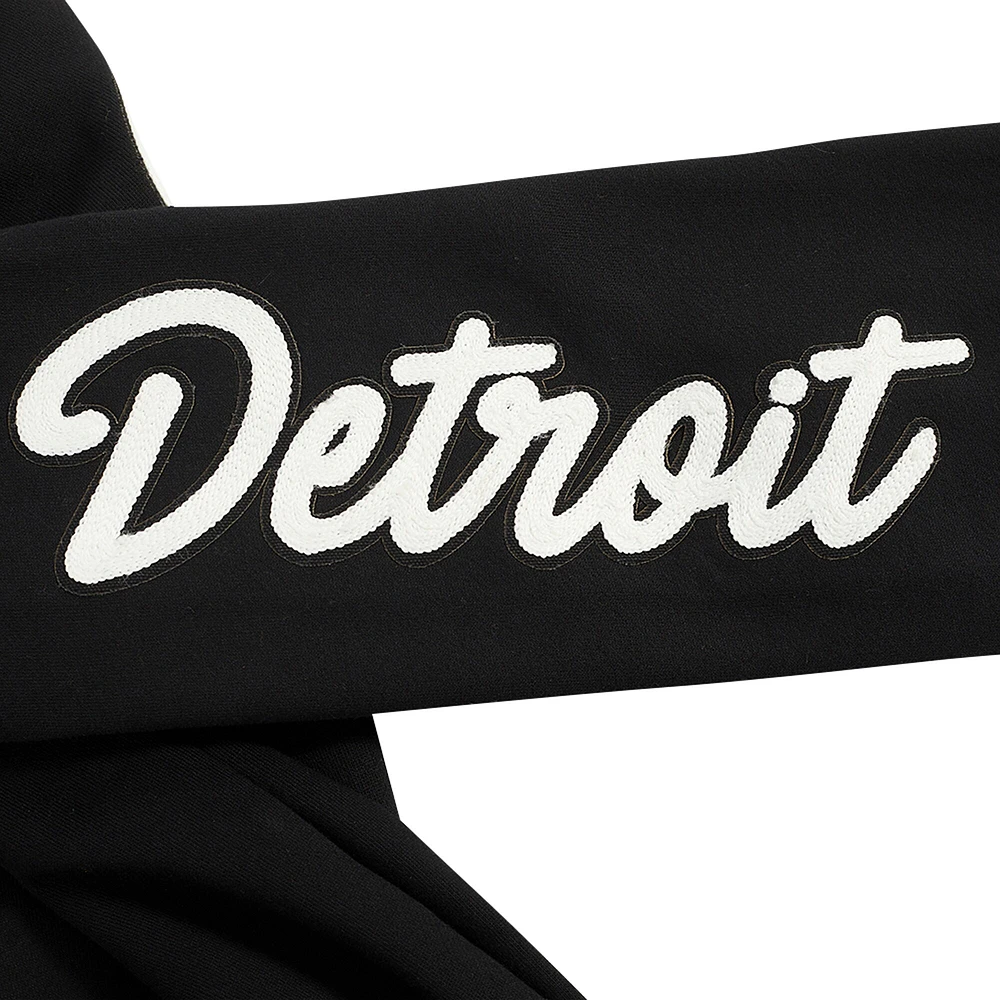 Men's Pro Standard Black Detroit Pistons Paint the City Pullover Sweatshirt