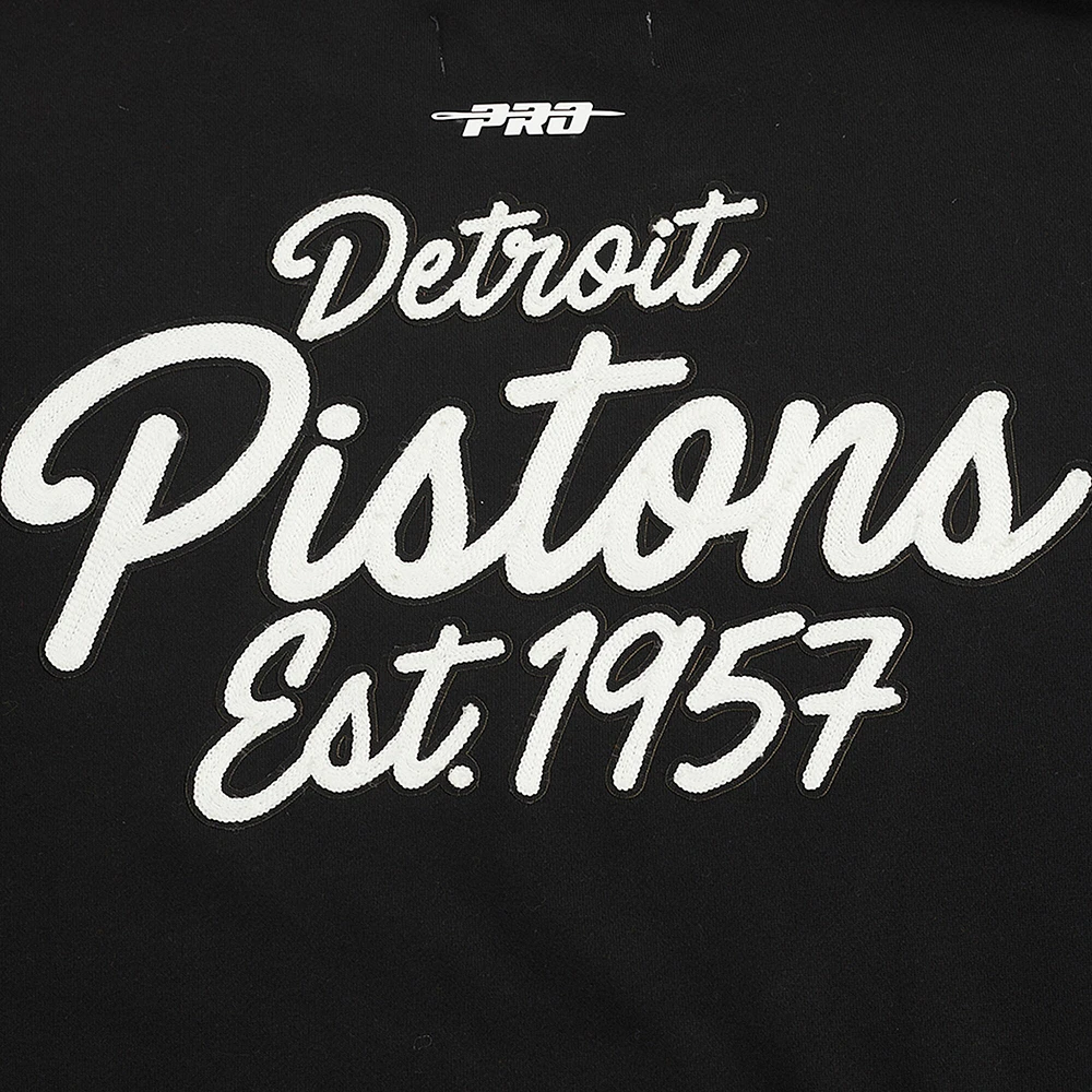 Men's Pro Standard Black Detroit Pistons Paint the City Pullover Sweatshirt