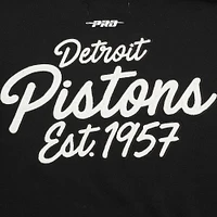 Men's Pro Standard Black Detroit Pistons Paint the City Pullover Sweatshirt