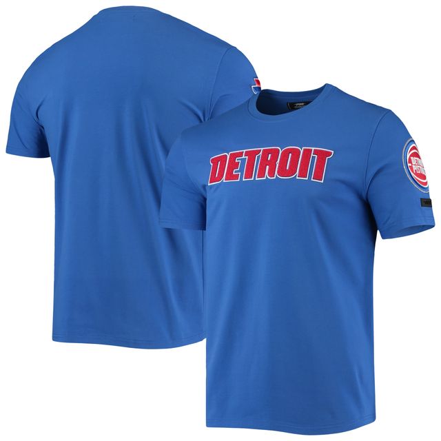 T-shirt Pro Standard Detroit Pistons Chenille Team Bleu pour Homme
