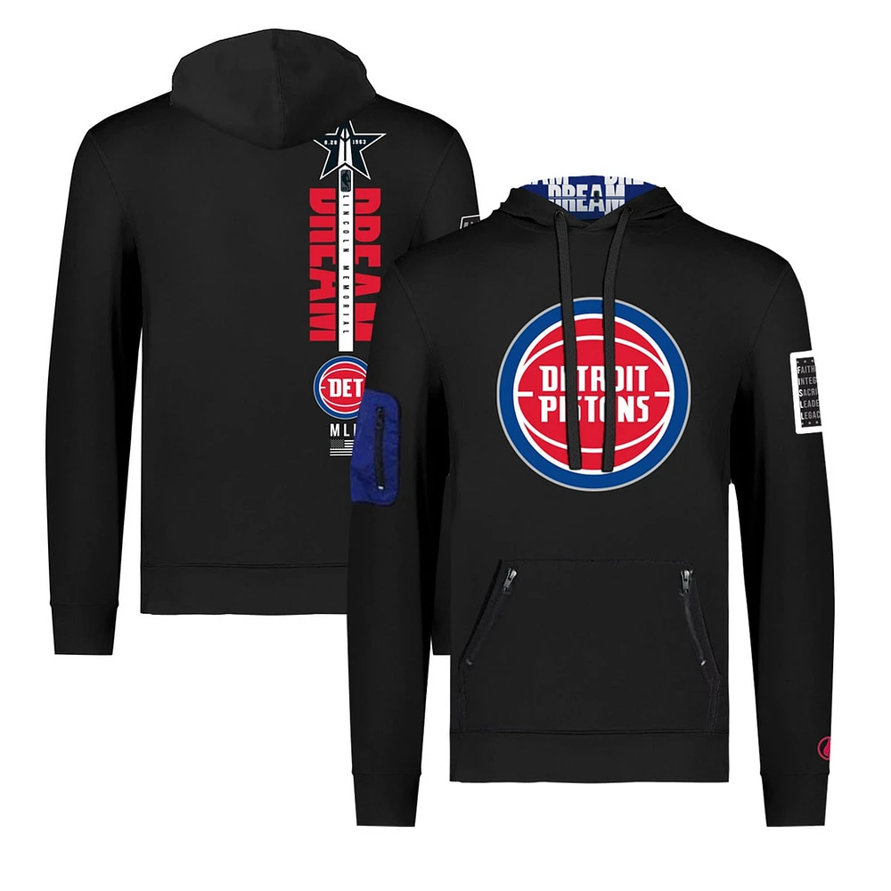 Unisex FISLL x Black History Collection Detroit Pistons Pullover Hoodie