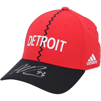 Casquette rétro inversée autographiée Alex DeBrincat des Red Wings de Detroit 2022-23