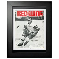 Gordie Howe Detroit Red Wings 1971 Red Wing Magazine - 12'' x 16'' Framed Program Cover