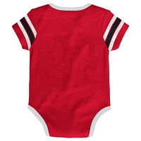 Infant Red Detroit Wings Hockey Jersey Bodysuit