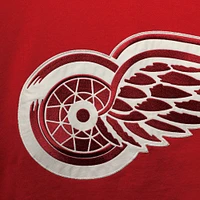 Men's '47 Gordie Howe Red Detroit Wings Retired Player Name & Number Lacer Pullover Hoodie