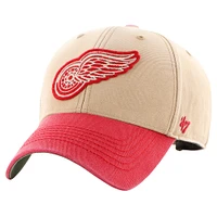 Men's '47 Khaki/Red Detroit Red Wings Dusted Sedgwick MVP Adjustable Hat
