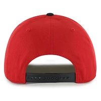 Men's '47 Red/Black Detroit Red Wings Dropshadow Rope Hitch Adjustable Hat