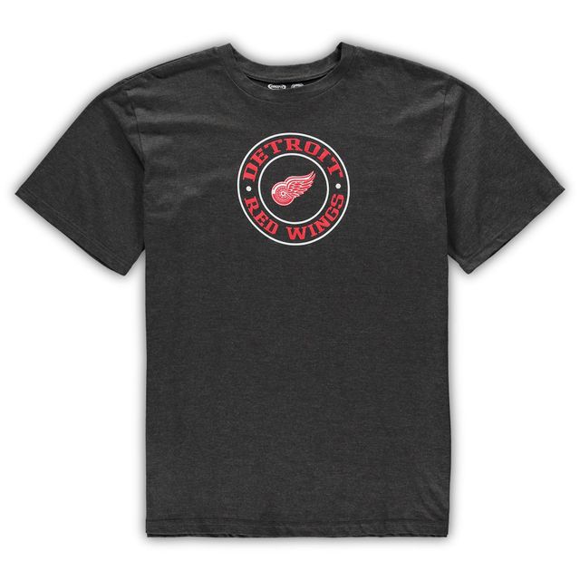 Ensemble de Tailles Big & Tall t-shirt et short Detroit Red Wings pour hommes Concepts Sport rouge/anthracite chiné