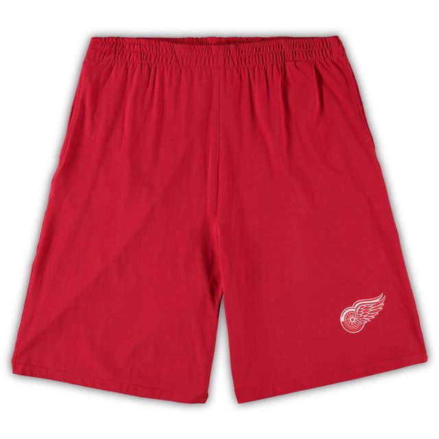 Ensemble de Tailles Big & Tall t-shirt et short Detroit Red Wings pour hommes Concepts Sport rouge/anthracite chiné